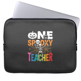 One Spooky Teacher Halloween Design_1 Laptop Sleeve
