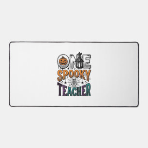 One Spooky Teacher Halloween Vector Design_1 Desk Mat