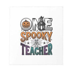 One Spooky Teacher Halloween Vector Design_1 Notepad