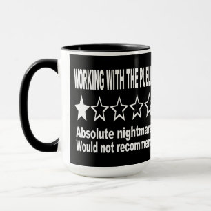 One Star Review Black Mug