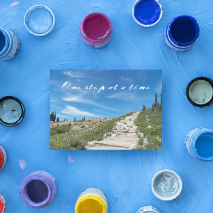 One Step at a Time Inspirational Card