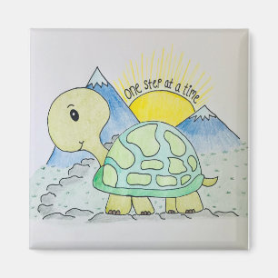 "One Step at a Time" Magnet