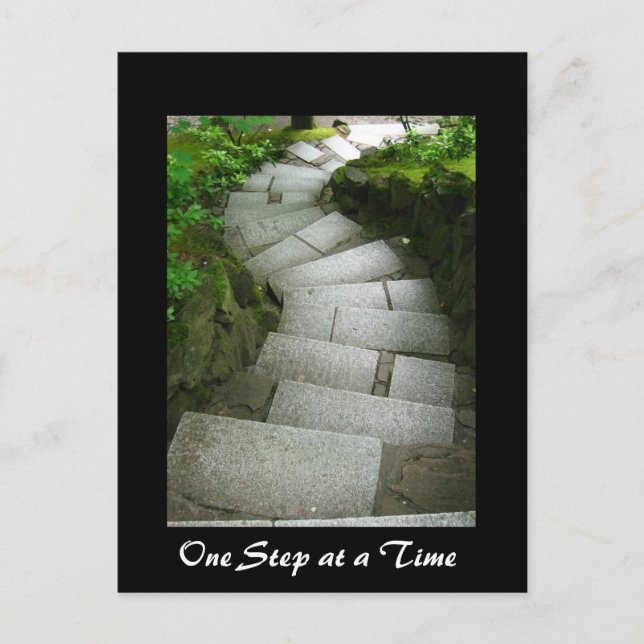 One Step at a Time Postcard (Front)