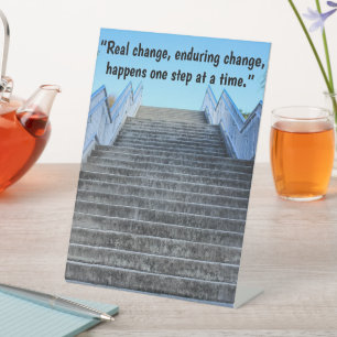 'One Step at a Time' Sign