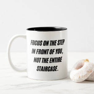 One Step at a Time Two-Tone Coffee Mug
