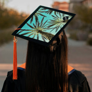 One Step Grad Cap - Coastal Palms - "Coasting"