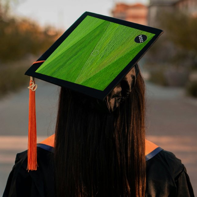 One Step Grad Cap - School Colour - "GrassOnTheSid (Creator Uploaded)