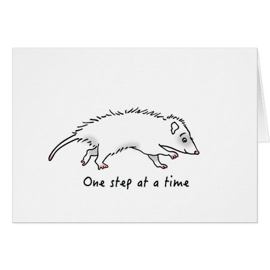 One Step Possum Card