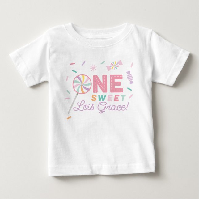One Sweet Birthday Custom First Birthday Tee (Front)