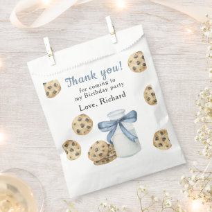 One Sweet Cookie and Milk Birthday Thank you Favour Bag