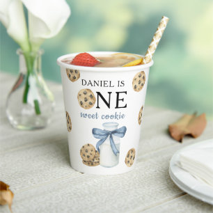 One Sweet Cookie and Milk First Birthday   Paper Cups