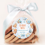 One sweet cookie Christmas 1st birthday thank you Classic Round Sticker<br><div class="desc">One sweet cookie Christmas 1st birthday thank you Classic Round Sticker
Matching items available.</div>