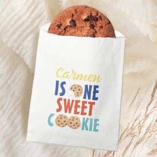 One Sweet Cookie Colourful First Birthday Favour Bag