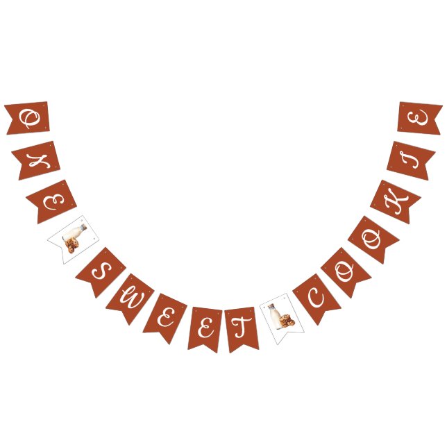 One Sweet Cookie!  First Birthday Party Bunting Flags (All)