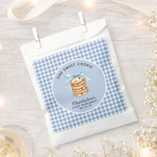 One Sweet Cookie First Boy Birthday  Favour Bag