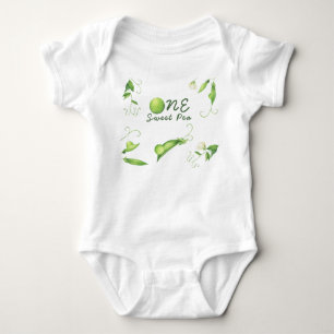One Sweet Pea First Birthday Baby Bodysuit