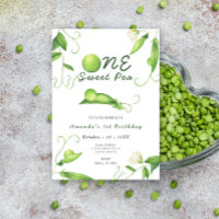 One Sweet Pea First Birthday Party