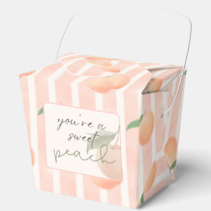 One Sweet Peach Baby Shower Favor Box