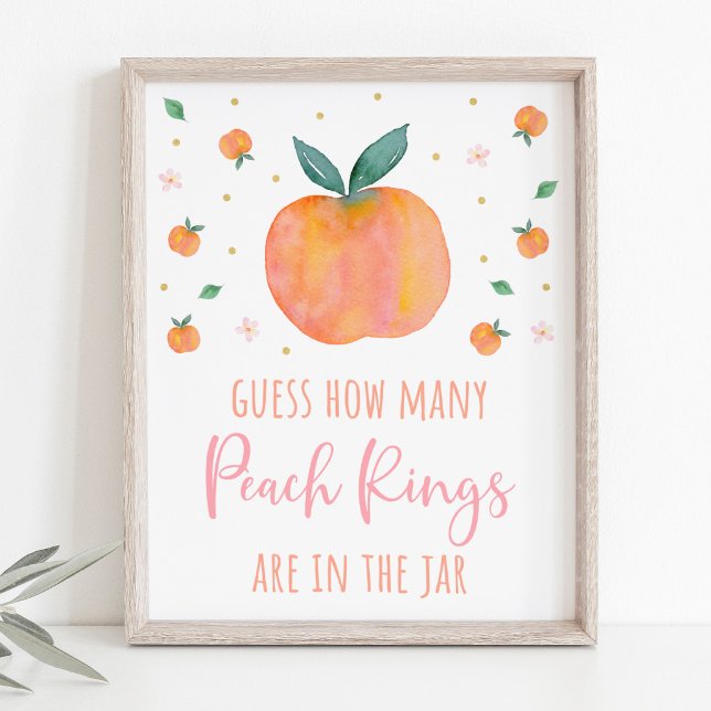 One Sweet Peach Guess How Many Game Poster (Creator Uploaded)