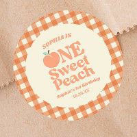 One Sweet Peach Orange First 1st Birthday Party