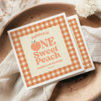One Sweet Peach Orange First 1st Birthday Party