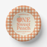 One Sweet Peach Orange First 1st Birthday Party