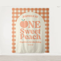 One Sweet Peach Orange First 1st Birthday Party