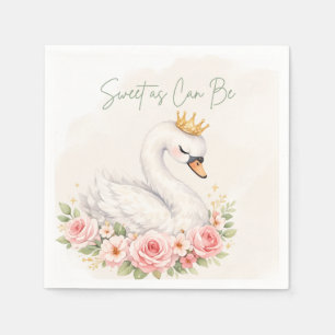 One Sweet Swan Party Napkin