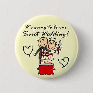 One Sweet Wedding T-shirts and Gifts 2 Inch Round Button