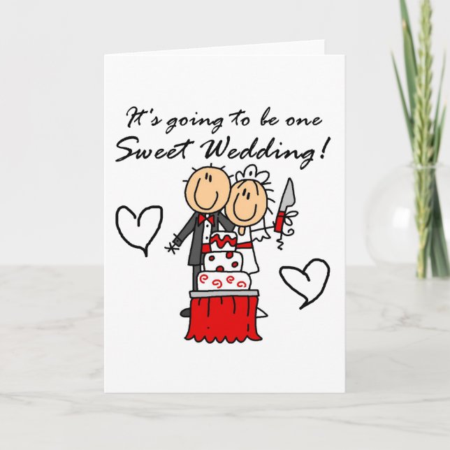 One Sweet Wedding T-shirts and Gifts Card (Front)