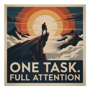 One Task. Full Attention Poster