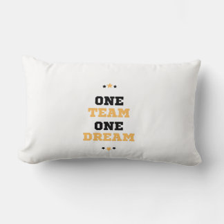 One team one dream lumbar pillow