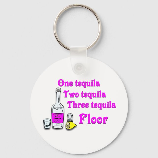 One tequila #3 keychain (Front)