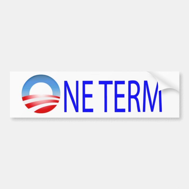 One Term Bumper Sticker (Front)