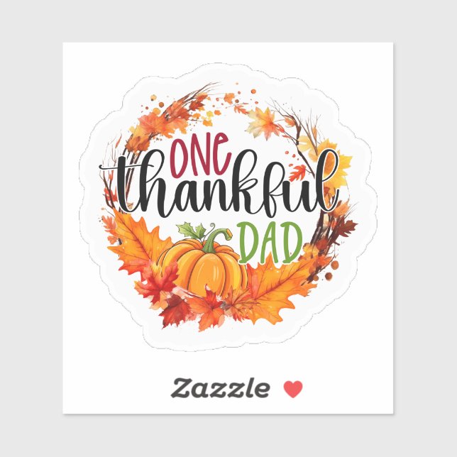 "One Thankful Dad" Autumn (Sheet)