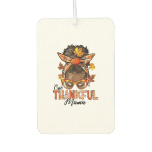 One Thankful Mama Black Messy Bun Fall Autumn Than Air Freshener