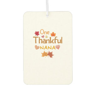 one thankful nana thanksgiving day family matching air freshener