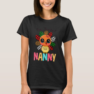 One Thankful Nanny Turkey Family Thankgivings T-Shirt