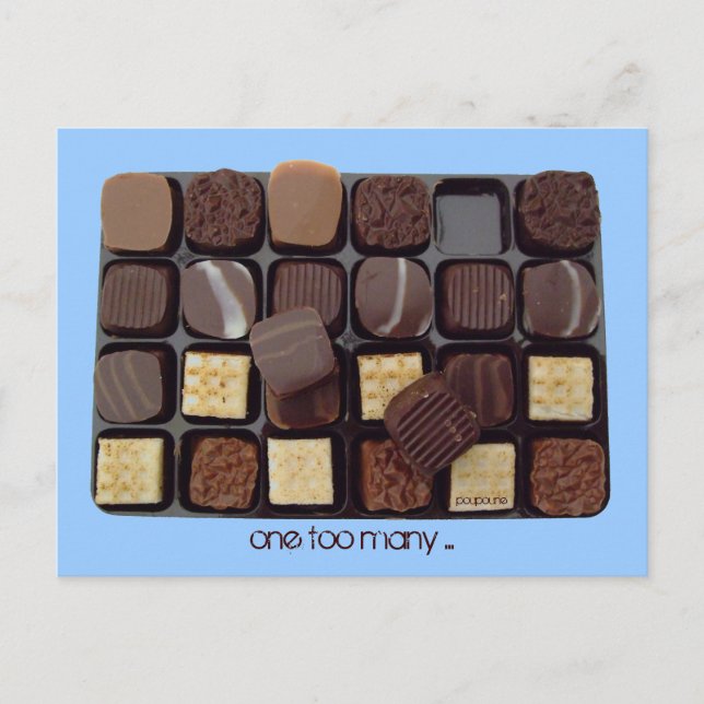 one too many... postcard (Front)