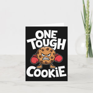 One Tough Cookie Boxer Boxing Funny Cookie Lover  Card