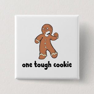 One Tough Cookie Kids 2 Inch Square Button