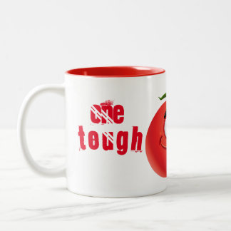 One Tough Squeeze From  Being Saucy Two-Tone Coffee Mug