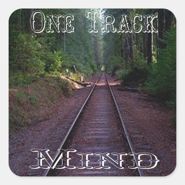 One Track Mind Sticker (Front)