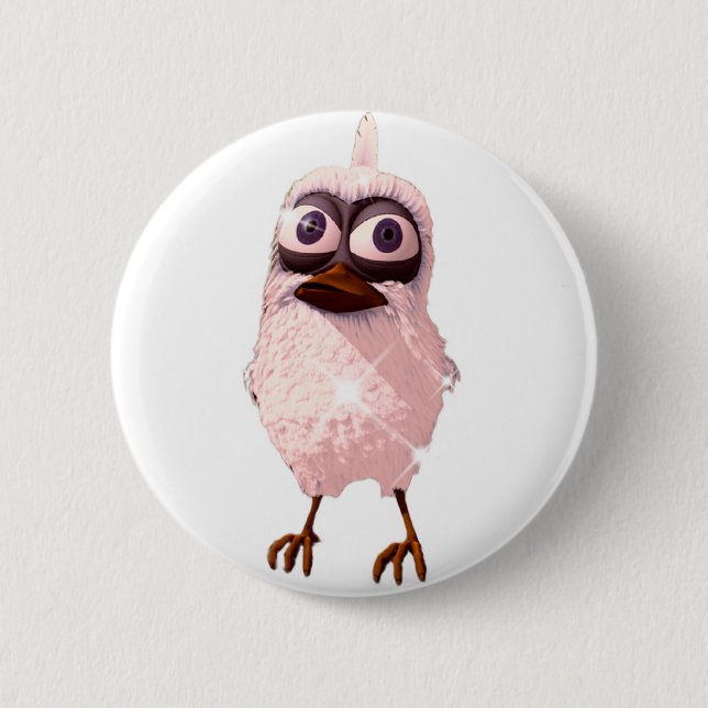 One tries to fly away 2 inch round button (Front)