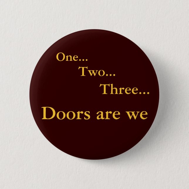One Two Three 2 Inch Round Button (Front)