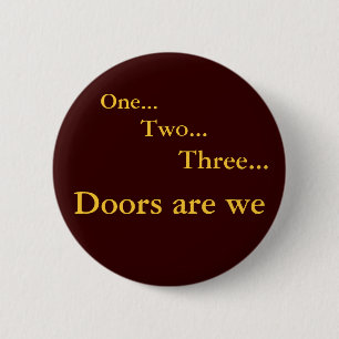 One Two Three 2 Inch Round Button