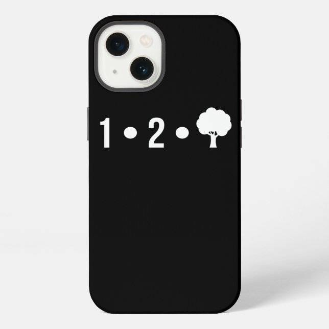 One Two Tree Funny Air Traffic Control Evergreen iPhone Case (Back)