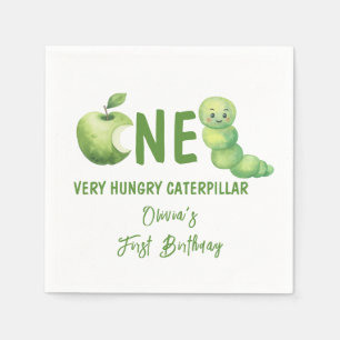 One Very Hungry Caterpillar First Birthday Party Napkin