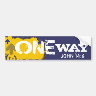 One Way Bumper Sticker