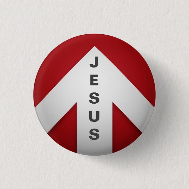 One Way - Jesus 1 Inch Round Button (Front)